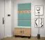 Wandpaneel mit modernen Design Farbe: Hellblau - Abmessungen: 42 x 42 x 4 cm (H x B x T)