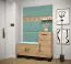 Wandpaneel mit modernen Design Farbe: Hellblau - Abmessungen: 42 x 42 x 4 cm (H x B x T)