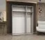 Kleiderschrank mit zwei Kleiderstangen Korab 13, 1,5 Meter breit, zwei Fächer, drei Türen, Farbe: Eiche Artisan, Soft-Close-Funktion, Griffe: Kaschmir
