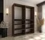 Drehtürenschrank | Farbe: Walnuss Warmia | 8 Drehtüren | 6 Fächer | 2 Kleiderstangen | Kleiderschrank | 180 x 52 x 203 cm | hochwertig Verarbeitet | Soft-Close Funktion