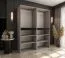 Drehtürenschrank | Kaschmir | 8 Drehtüren | 6 Fächer | 2 Kleiderstangen | Kleiderschrank | 180 x 52 x 203 cm | hochwertig Verarbeitet | Soft-Close Funktion | grifflose Türen