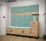 Wandpaneel mit modernen Design Farbe: Hellblau - Abmessungen: 42 x 42 x 4 cm (H x B x T)
