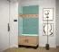 Wandpaneel mit modernen Design Farbe: Hellblau - Abmessungen: 42 x 42 x 4 cm (H x B x T)