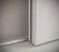 Schmaler Kleiderschrank mit einer Spiegeltür Jotunheimen 109, Farbe: Weiß - Abmessungen: 208 x 100,5 x 62 cm (H x B x T)