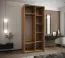 Kleiderschrank / Schiebetürenschrank | 6 Einlegeböden | 245,5 x 120 x 64 | 6 Fächer | 2 Kleiderstangen | Soft-Close | Farbe: Kaschmir | 2 Schiebetüren