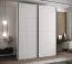 Schiebetürenschrank / Kleiderschrank | 245,5 x 100 x 64 cm | 11 Fächer | 10 Einlegeböden | 2 Kleiderstangen |2 Schiebetüren | Farbe: Weiß | Soft-Close