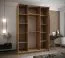 Kleiderschrank / Schiebetürenschrank | Farbe: Eiche Artisan |245,5 x 160 x 64 cm | 11 Fächer | 2 Kleiderstangen | 2 Schiebetüren | Soft-Close | ABS-Kanten