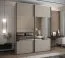 Kleiderschrank / Schiebetürenschrank | 2 Kleiderstangen | 245,5 x 190 x 64 cm | Spiegel | 11 Fächer | Soft-Close | 2 Schiebetüren | Farbe: Kaschmir