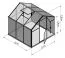 Gewächshaus - Glashaus Rucola L5, Wände: 4 mm gehärtetes Glas, Dach: 6 mm HKP mehrwandig, Grundfläche: 4,80 m² - Abmessungen: 220 x 220 cm (L x B)