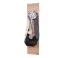 Garderobe Pandrup 07, Farbe: Eiche - Abmessungen: 145 x 35 x 2 cm (H x B x T)
