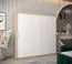 250 cm breiter Kleiderschrank mit 10 Fächern und 3 Türen | Farbe: Sonoma Eiche / Weiß Abbildung