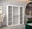 180 cm breiter Kleiderschrank mit 10 Fächern und 2 Türen | Farbe: Sonoma Eiche / Weiß Abbildung