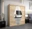 180 cm breiter Kleiderschrank mit 2 Türen | 10 Fächer | Farbe: Sonoma Eiche Abbildung