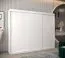 Großer 250 cm breiter Kleiderschrank mit 10 Fächern und 3 Türen | Farbe: Weiß Abbildung