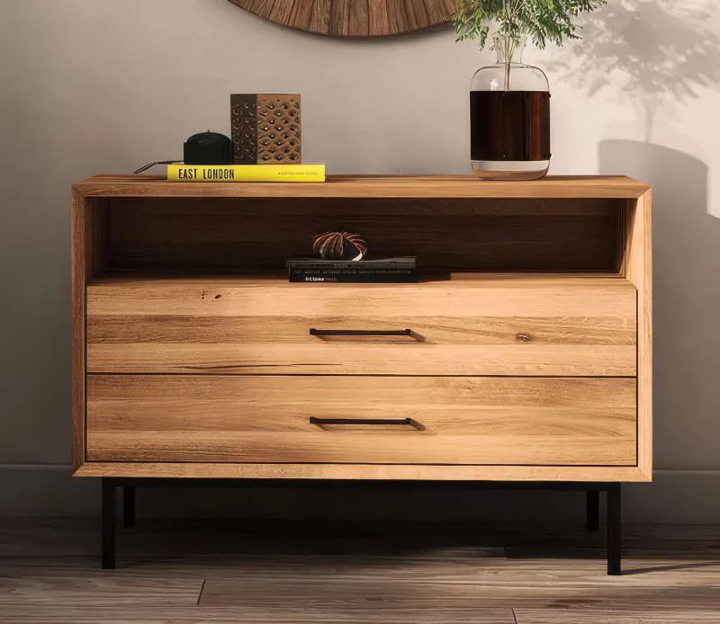 Kommode Kumeu 17 Kernbuche massiv geölt - Abmessungen: 65 x 97 x 45 cm (H x B x T)
