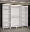 Kleiderschrank mit genügend Stauraum Jotunheimen 203, Farbe: Weiß - Abmessungen: 208 x 250,5 x 62 cm (H x B x T)