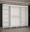 Schiebetürenschrank mit zwei Kleiderstangen Jotunheimen 227, Farbe: Weiß - Abmessungen: 208 x 250,5 x 62 cm (H x B x T)