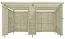 Gerätehaus 12, aus Kiefernholz - Außenmaße: 408 x 244 x 225 cm (L x B x H)