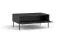 Couchtisch mit Soft-Close-Funktion Amfipoli 03, eine Kipptür, Farbe: Schwarz mit Holzstruktur, Beine & Griffe: Metall, Kaffeetisch, Maße: 41,5 x 100 x 66 cm
