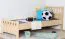 Kinderbett / Jugendbett Buche massiv Vollholz natur 109, inkl. Lattenrost - 80 x 200 cm (B x L)