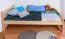 Kinderbett / Jugendbett Buche massiv Vollholz natur 118, inkl. Lattenrost - 90 x 200 cm (b x L)
