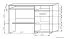 Schreibtisch Aitape 49, Farbe: Sonoma Eiche dunkel / Sonoma Eiche hell - Abmessungen: 76 x 120 x 60 cm (H x B x T)