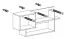Hängeregal / Wandregal Fafe 03, Farbe: Eiche Riviera / Weiß - Abmessungen: 51 x 109 x 27 cm (H x B x T)