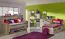Jugendzimmer Schrank Rosa / Grau / Braun 187x39x38 cm