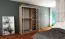 150 cm breiter Kleiderschrank mit 5 Fächern und 2 Türen | Farbe: Weiß Abbildung