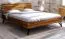 Eiche-Bett massiv | 90 x 200 cm | Wildeiche | Geölt | Natur Abbildung