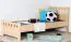 Kinderbett 80 x 200 cm | Massivholz: Buche | Natur Lackiert Abbildung