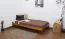 Bett 90 x 200 cm Kiefer Eiche mit Lattenrost Abbildung
