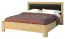 MDF Bett 180 x 200 cm Eiche / Schwarz Abbildung