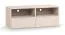 TV-Möbel / TV-Unterschrank | Farbe: Beige | zwei Schubladen | Maße: 120 x 47 x 46,5 cm | zwei Kabeldurchführungen | Soft-Close Funktion | zwei Fächer
