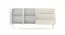 Wohnzimmer - Set A Goulette | 3-teilig | Farbe: Kaschmir | geriffelte Front | Push-to-open Funktion | ABS-Schutzkanten | 1 TV-Schrank | 2 Kommoden