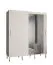 Kleiderschrank mit einer Spiegeltür Jotunheimen 115, Farbe: Weiß - Abmessungen: 208 x 180,5 x 62 cm (H x B x T)
