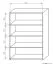 Regal Kisaran 15, Farbe: Erle - Abmessungen: 140 x 100 x 40 cm (H x B x T)