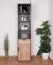 Jugendzimmer Schrank Sprimont 05, Farbe: Grau / Eiche - Abmessungen: 195 x 45 x 40 cm (H x B x T)