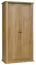 Schlafzimmer - Kleiderschrank, Farbe: Eiche - Abmessung: 200 x 100 x 54 cm (H x B x T) Abbildung