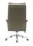 Bürostuhl aus Kunstleder Tawi 02, drehbar und höhenverstellbar, 109-117 x 49 x 71 cm, in Olivgrün, ergonomisch geformte Rückenlehne