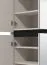 Garderobenschrank | 2 Spiegeltüren | Farbe: Kaschmir | 9 Fächer | Maße: 80 x 40 x 205,5 cm | 4 Drehtüren | ABS-Kanten | für den Vorraum