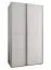 Schiebetürenschrank / Kleiderschrank | 6 Fächer | 245,5 x 140 x 64 cm | 2 Kleiderstangen | 2 Schiebetüren | 6 Einlegeböden | Soft-Close | Farbe: Weiß