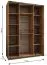 Kleiderschrank / Schiebetürenschrank | 2 Schiebetüren | 2 Kleiderstange | 11 Fächer | 10 Einlegeböden |245,5 x 170 x 64 cm | Farbe: Weiß | Soft-Close