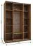Kleiderschrank / Schiebetürenschrank | 11 Fächer | 10 Einlegeböden | 245,5 x 170 x 64 cm | 2 Kleiderstangen | 2 Schiebetüren | Farbe: Weiß | Soft-Close