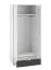 Moderner Kleiderschrank Soft-Close-System Mackinac 02, Farbe: Weiß / Eiche / Grafit matt, ABS-Kantenschutz, Maße: 196 x 82 x 53 cm, mit zwei Türen, einer Schublade und ein Fach