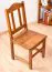 Stuhl Kiefer massiv Vollholz Eichefarben Junco 247 - Abmessungen: 95 x 44 x 46 cm (H x B x T)