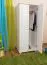 Vollholz-Schrank, Farbe: Weiß 190x80x60 cm Abbildung