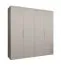 Drehtürenschrank mit 2 Meter breite Korab 32, Farbe: Kaschmir, vier Türen, Soft-Close-Funktion, zwei Fächer, Griffe: Kaschmir, zwei Kleiderstangen, Kleiderschrank