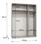 Schlafzimmerschrank mit Spiegel | Farbe: Kaschmir | Soft-Close-Funktion | Griffe: Kaschmir | Maße: 150 x 52 x 202 cm | 2 Fächer | Kleiderschrank | ABS | 2 Kleiderstangen