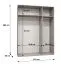 Drehtürenschrank / Kleiderschrank Korab 131, Farbe: Kaschmir, zwei Kleiderstangen, Soft-Close-Funktion, 1,5 Meter breit, drei Spiegeltüren, Griffe: Kaschmir